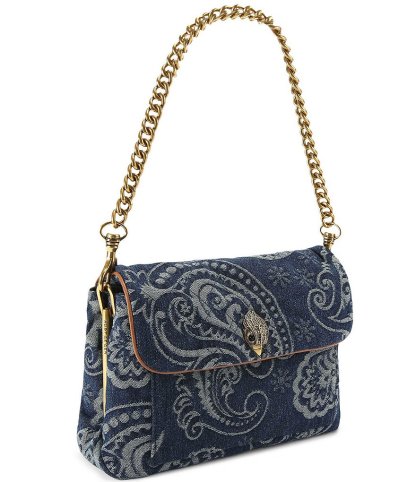 Kurt Geiger London Celia Denim Paisley Shoulder Bag - Blue denim - view 4