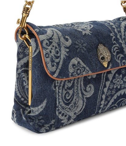 Kurt Geiger London Celia Denim Paisley Shoulder Bag - Blue denim - view 5