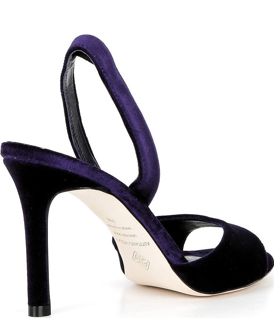 Antonio Melani Lyssa Velvet Slingback Dress Sandals - Violet Navy - view 2