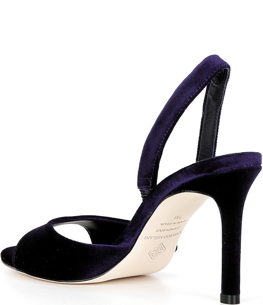 Antonio Melani Lyssa Velvet Slingback Dress Sandals - Violet Navy - view 3