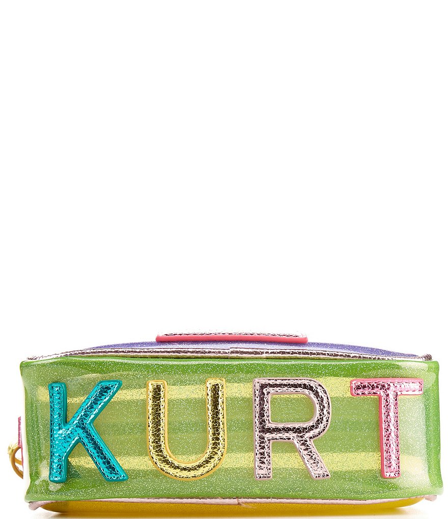 Kurt Geiger London Southbank Small Rainbow Glitter Clear Vinyl Camera Bag - Multi - view 4