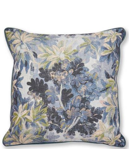 Southern Living Simplicity Botanical Tapestry Printed Decorative Square Pillow - Twilight - view 1