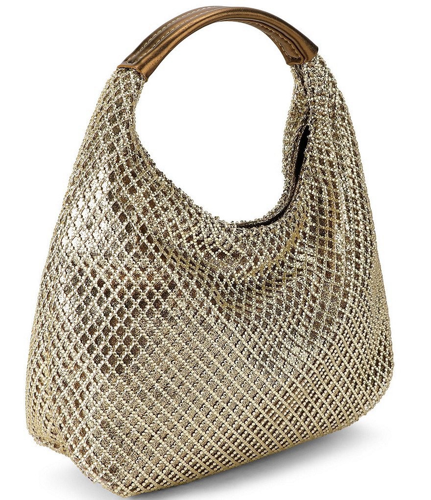 Kurt Geiger London Chelsea Small Metallic Slouch Hobo Bag - Gold - view 2