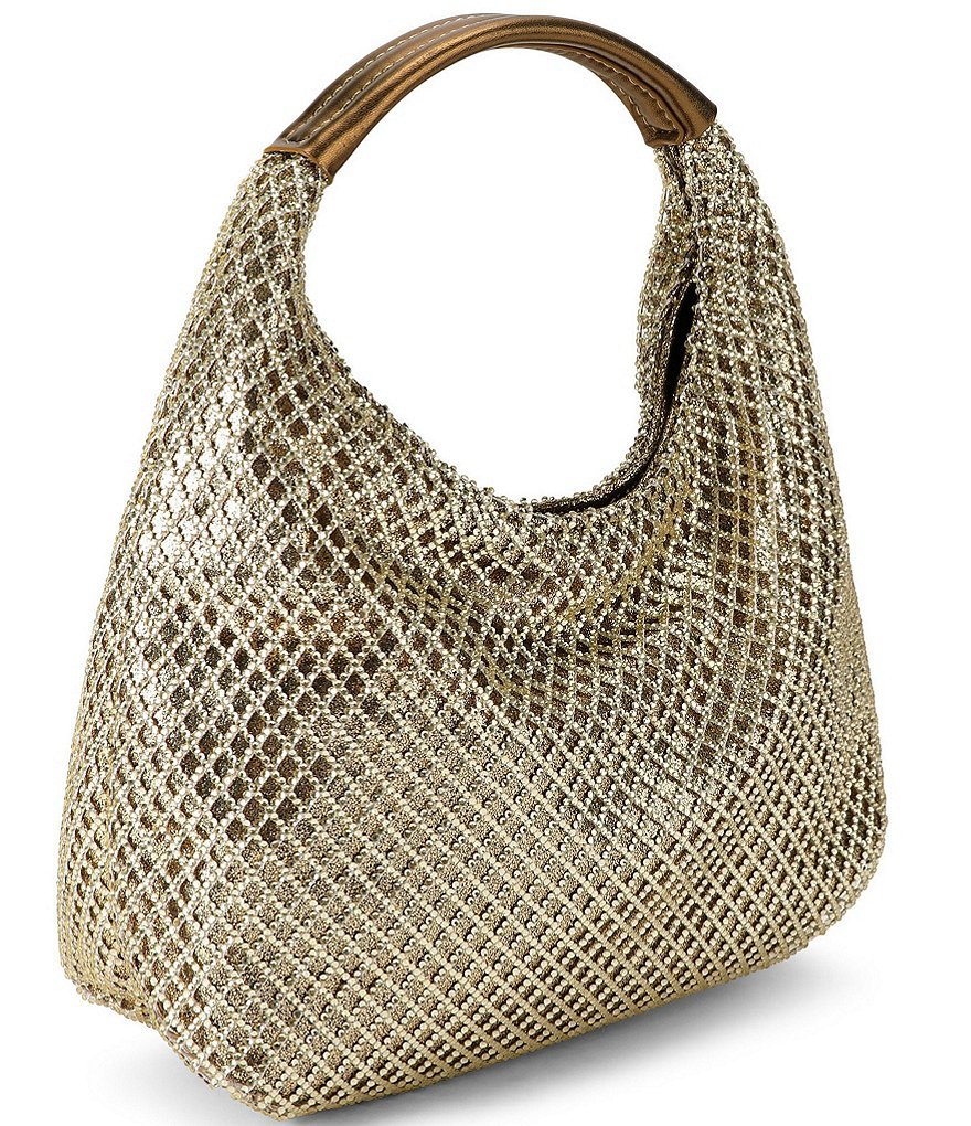 Kurt Geiger London Chelsea Small Metallic Slouch Hobo Bag - Gold - view 2