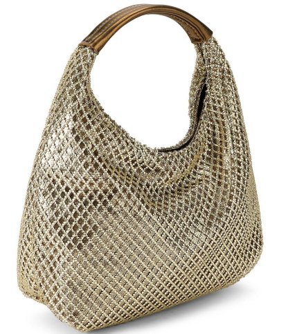 Kurt Geiger London Chelsea Small Metallic Slouch Hobo Bag - Gold - view 2