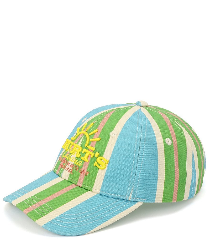 Kurt Geiger London Kurt Cabana Striped Baseball Cap - Bright Blue - view 2