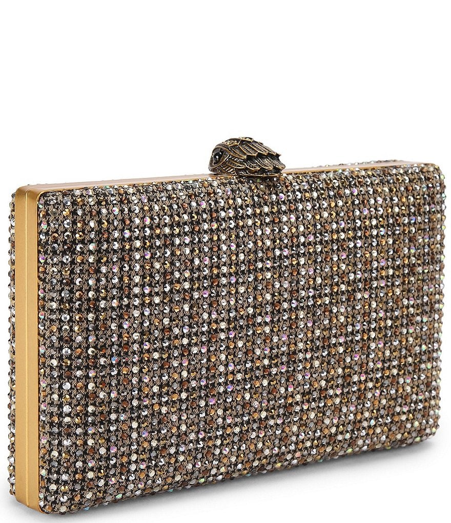 Kurt Geiger London Crystal Kensington Clutch Crossbody Bag - Beige - view 2