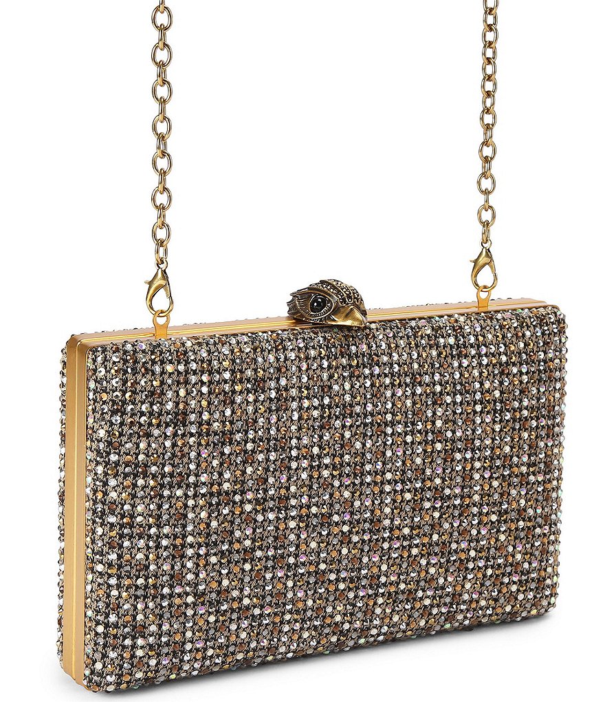 Kurt Geiger London Crystal Kensington Clutch Crossbody Bag - Beige - view 5