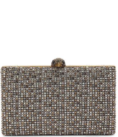 Kurt Geiger London Crystal Kensington Clutch Crossbody Bag - Beige - view 1