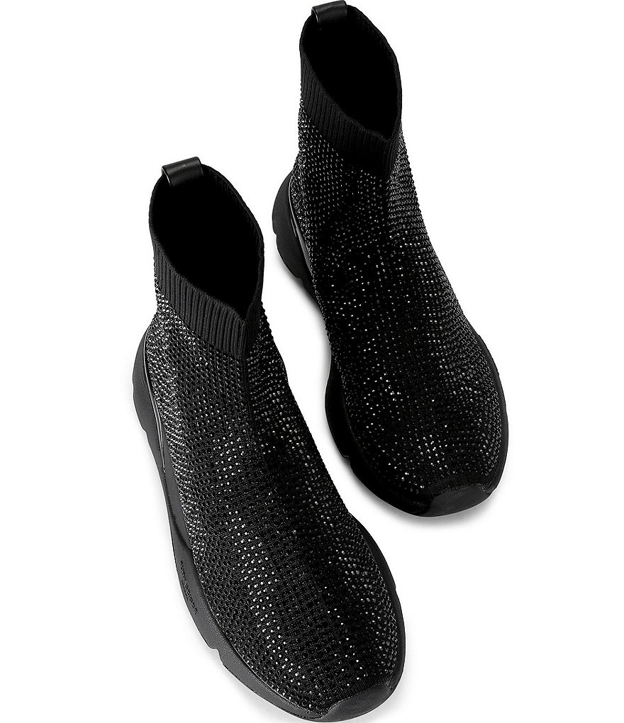 Kurt Geiger London Sterling Embellished Sock Runner Sneakers - Black - view 4