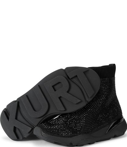 Kurt Geiger London Sterling Embellished Sock Runner Sneakers - Black - view 5
