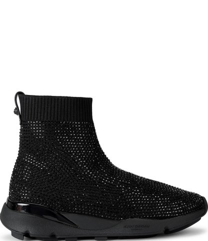 Kurt Geiger London Sterling Embellished Sock Runner Sneakers - Black - view 1