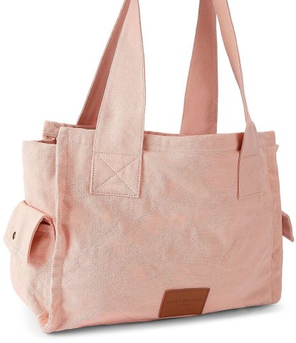 Kurt Geiger London Celia Canvas Tote Shoulder Bag - Light Pink - view 8