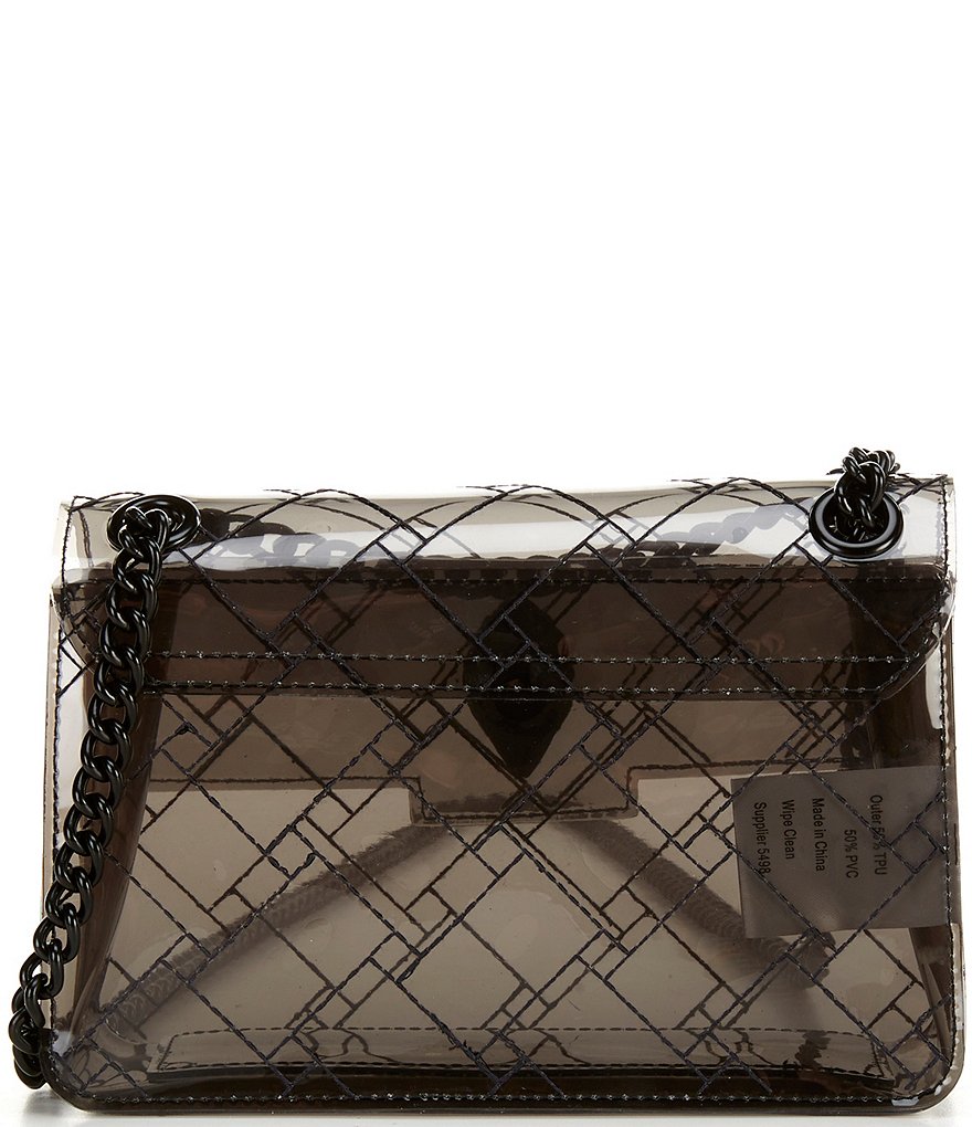 Kurt Geiger London Vinyl Clear Mini Kensington Crossbody Bag - Black - view 2