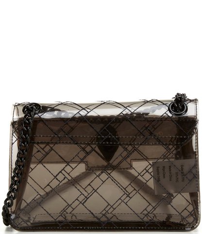 Kurt Geiger London Vinyl Clear Mini Kensington Crossbody Bag - Black - view 2