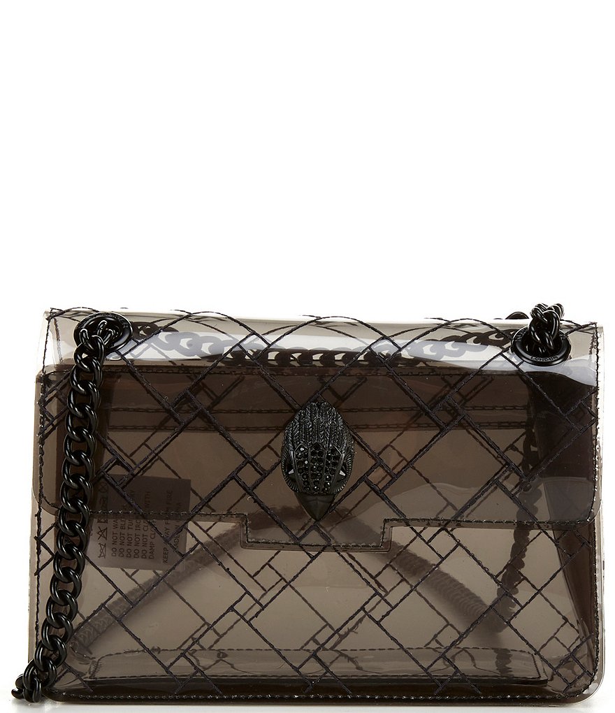Kurt Geiger London Vinyl Clear Mini Kensington Crossbody Bag - Black - view 1