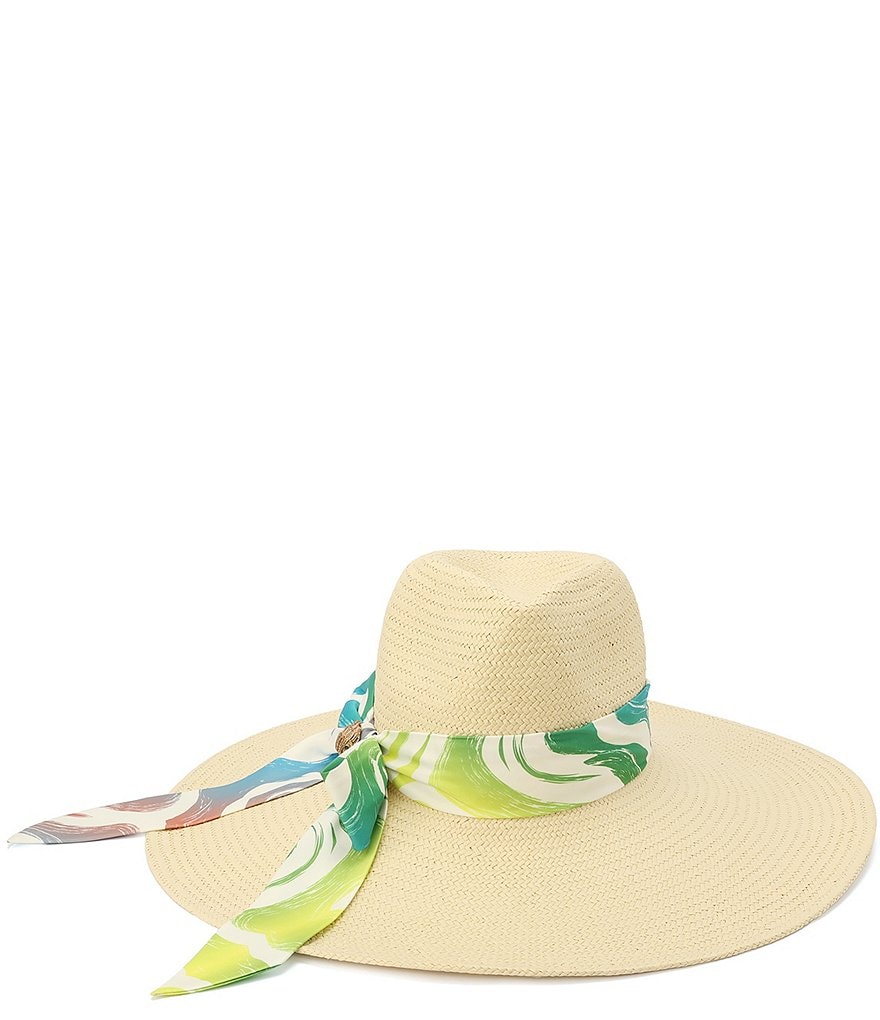 Kurt Geiger London Campaign Straw Fedora Hat - Natural - view 2