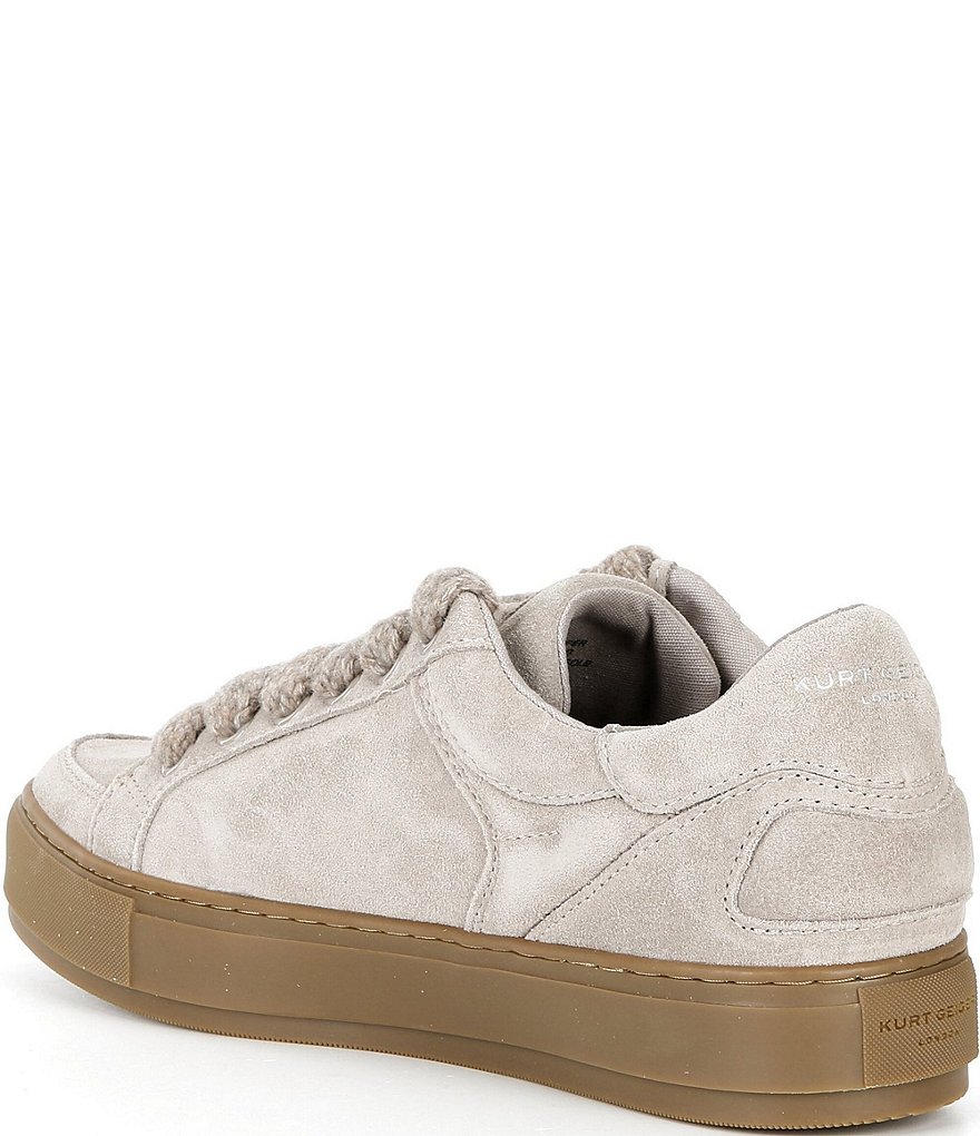 Kurt Geiger London Men's Southbank Tag Suede Logo Ornament Sneakers - Grey - view 3