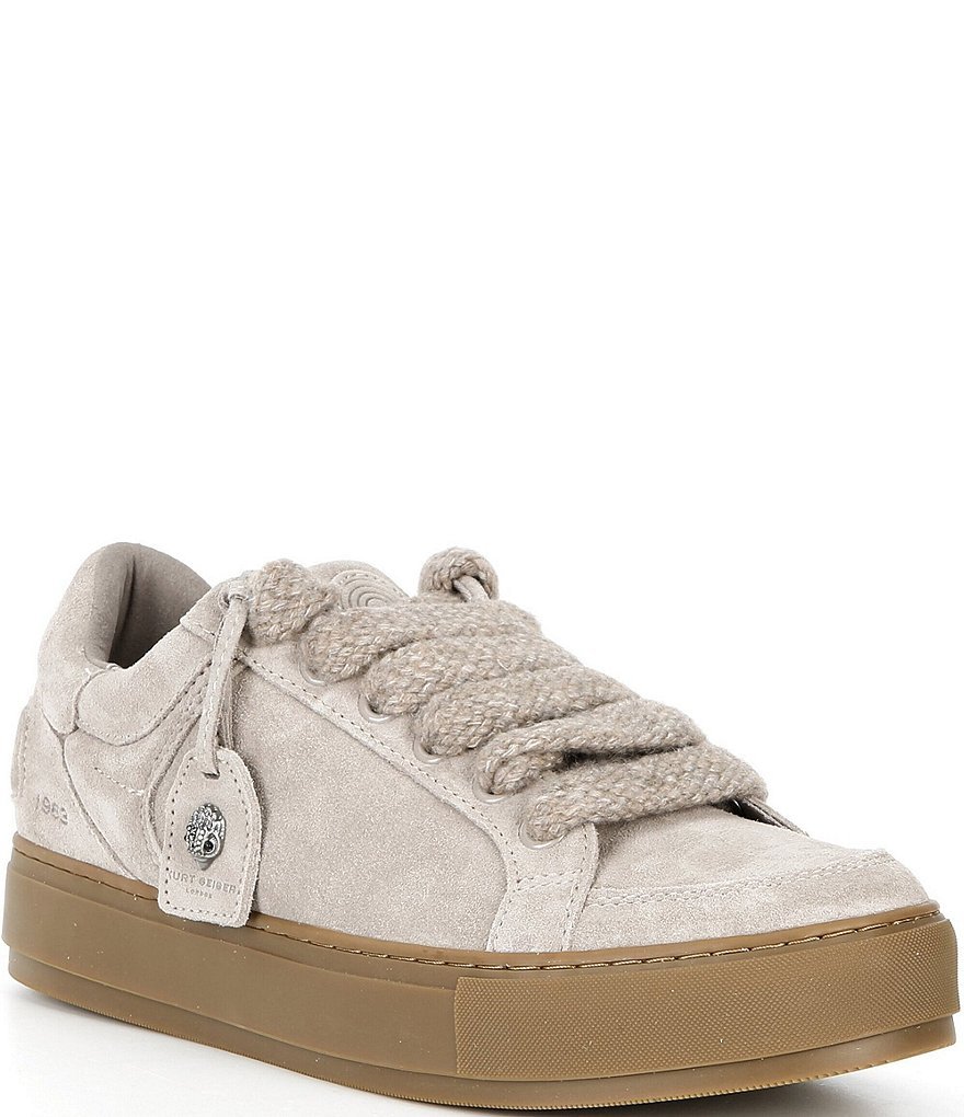 Kurt Geiger London Men's Southbank Tag Suede Logo Ornament Sneakers - Grey - view 1