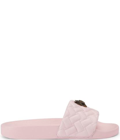 Kurt Geiger London Women's Meena Quilted Logo Ornament Pool Slide Sandals - Pale Pink - view 13