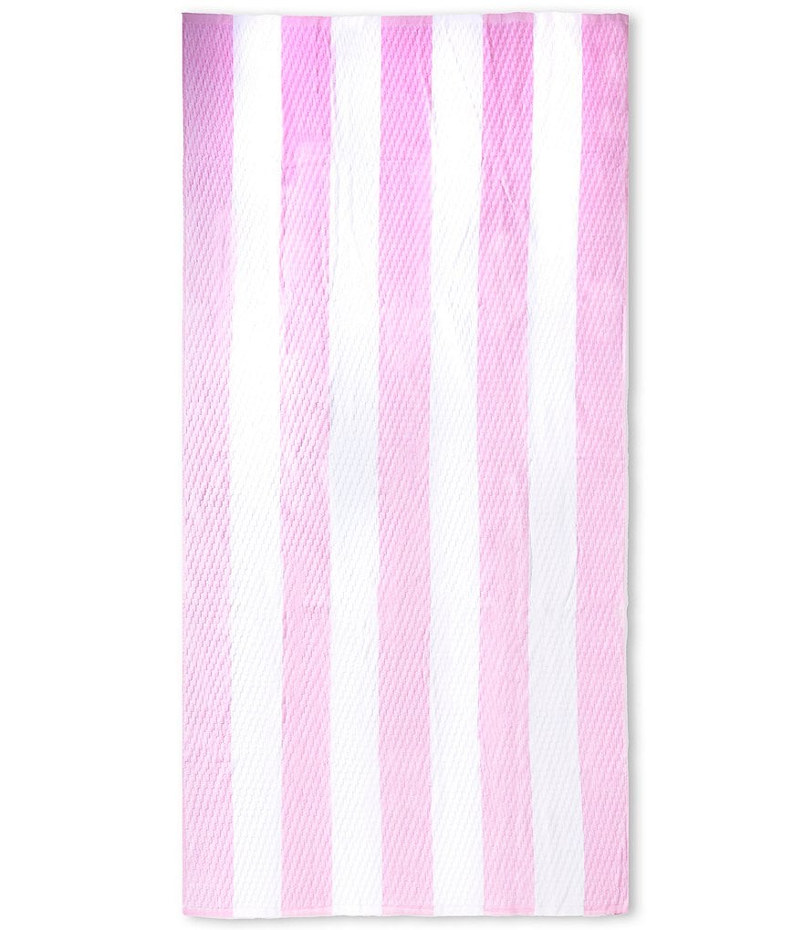 Noble Excellence Summer Shop Collection Striped Beach Towel - Light Pink - view 7