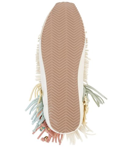 Kurt Geiger London Islington Suede Beaded Fringe Sneakers - Cream - view 6