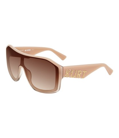 Kurt Geiger London Women's KGL1046 99mm Shield Sunglasses - Ivory/Brown - view 1