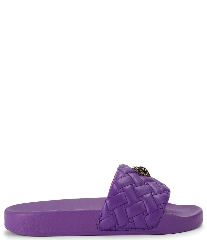 Kurt Geiger London Meena Signature Eagle Ornament Pool Slide Sandals - Purple - view 28