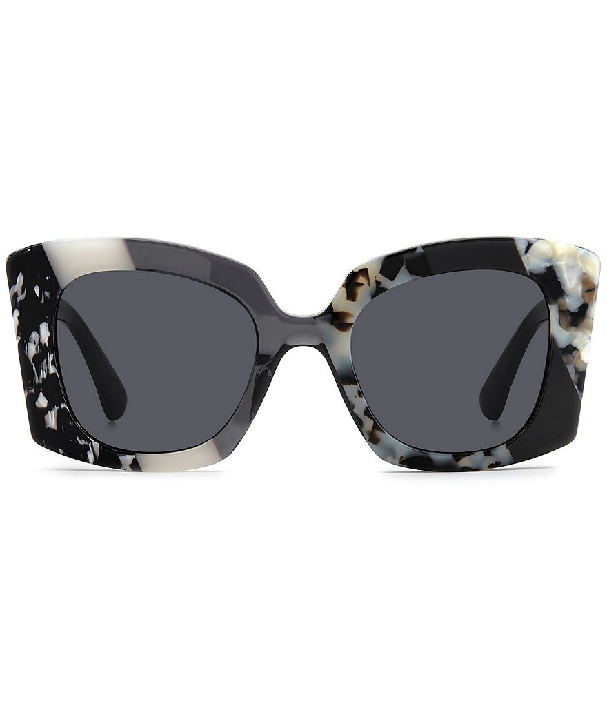 Kurt Geiger London Women's KGL1063 52mm Retro Square Sunglasses - Black Multi - view 5
