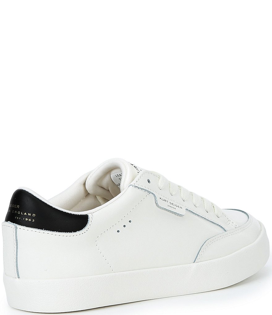 Kurt Geiger London London Lace Up Sneakers - White/Black - view 2