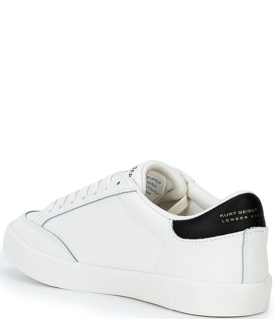 Kurt Geiger London London Lace Up Sneakers - White/Black - view 3