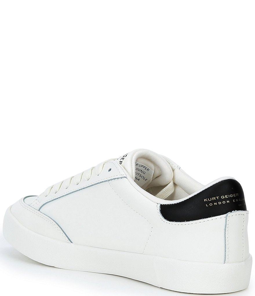 Kurt Geiger London London Lace Up Sneakers - White/Black - view 3