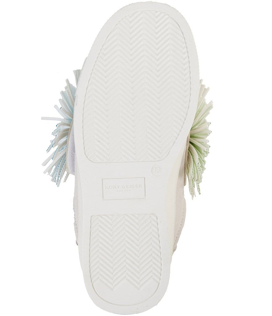 Kurt Geiger London Girls' Laney Fringe Embellished Strap Sneakers (Youth) - White - view 14