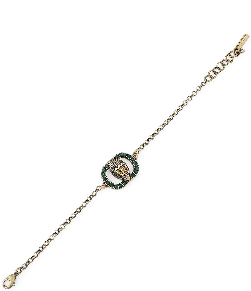 Kurt Geiger London Signature Chelsea Eagle Link Line Bracelet - Green - view 3