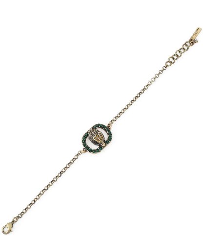Kurt Geiger London Signature Chelsea Eagle Link Line Bracelet - Green - view 3