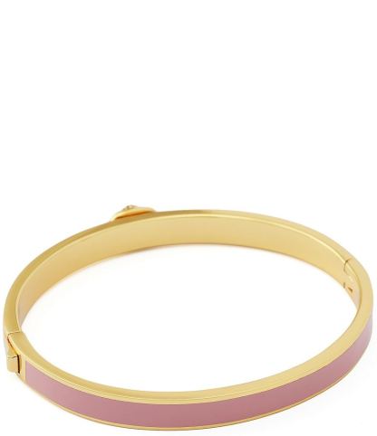 Kurt Geiger London Signature Chelsea Eagle Enamel Bangle Bracelet - Light Pink - view 7