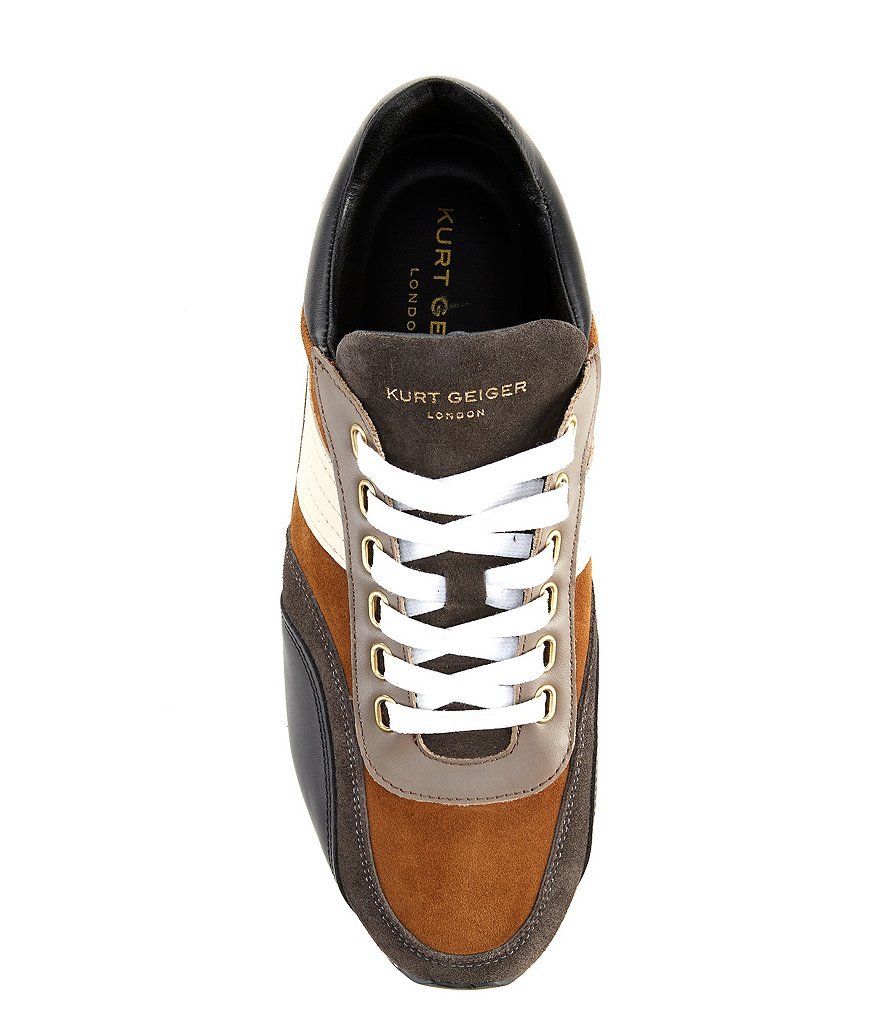 Kurt Geiger London Men's Gaspar Retro Stripe Sneakers - Brown - view 5