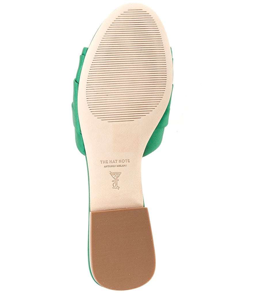Antonio Melani x The Nat Note Olga Satin Pom Detail Slide Sandals - Amazon - view 6