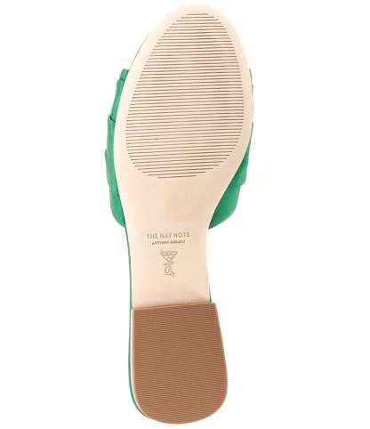 Antonio Melani x The Nat Note Olga Satin Pom Detail Slide Sandals - Amazon - view 6