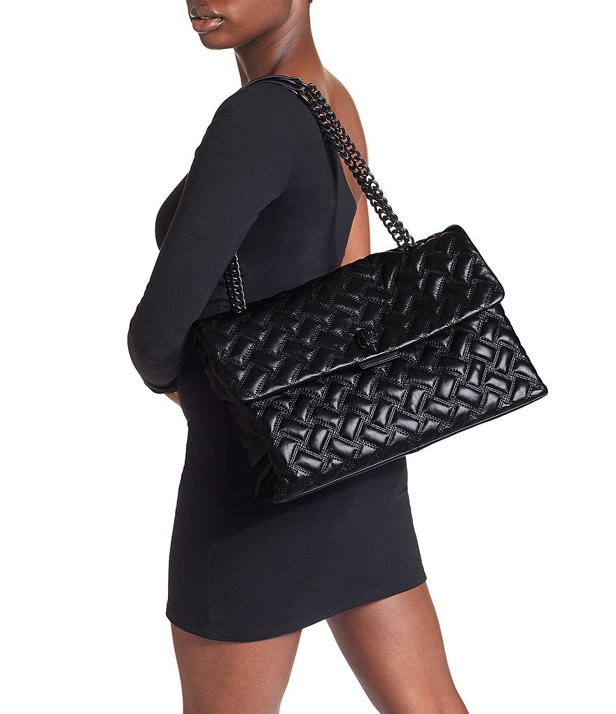 Kurt Geiger London Kensington Drench Quilted XXL Shoulder Bag - Black - view 2
