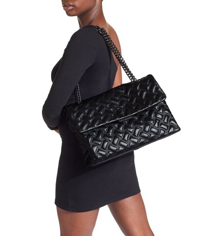 Kurt Geiger London Kensington Drench Quilted XXL Shoulder Bag - Black - view 2
