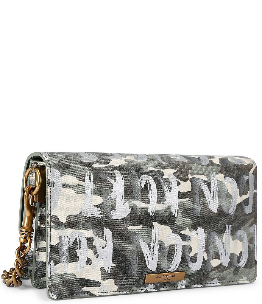 Kurt Geiger London Sloane Camo Soft Shoulder Bag - Green camo - view 3