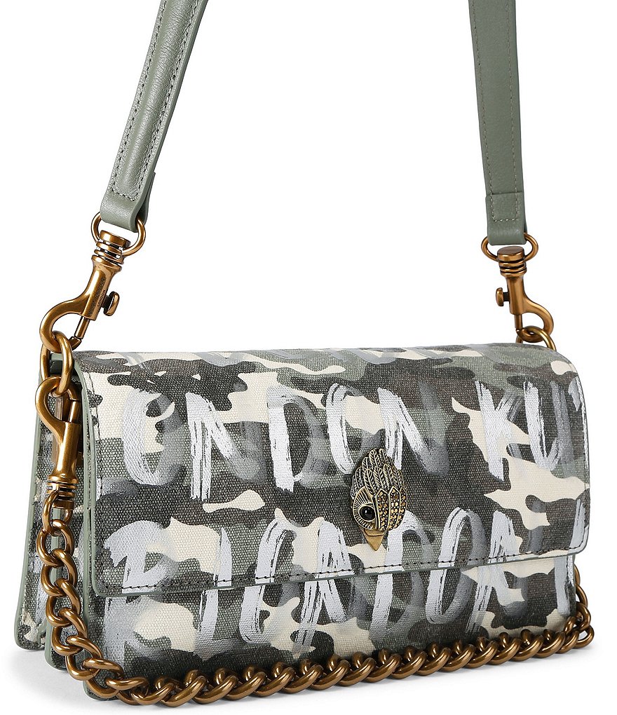 Kurt Geiger London Sloane Camo Soft Shoulder Bag - Green camo - view 4