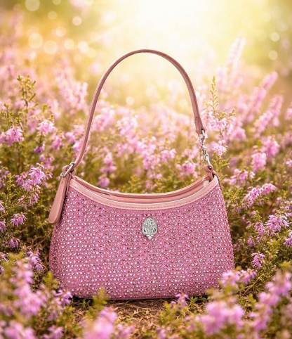 Kurt Geiger London Kurt Rhinestone Sling Shoulder Bag - Pink - view 5