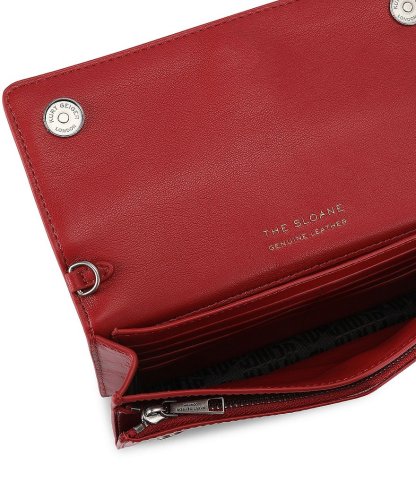 Kurt Geiger London Sloane Soft Leather Crossbody Bag - Red - view 3