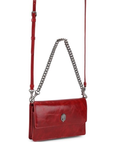 Kurt Geiger London Sloane Soft Leather Crossbody Bag - Red - view 4