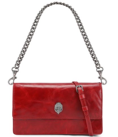 Kurt Geiger London Sloane Soft Leather Crossbody Bag - Red - view 1