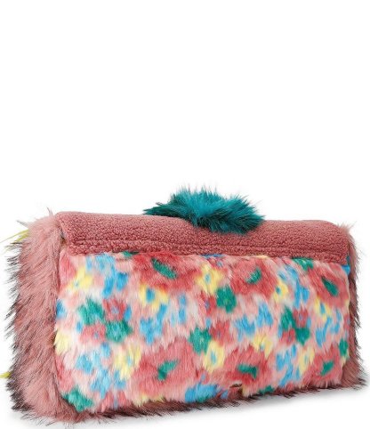 Kurt Geiger London Macro Oxford Mascot Faux Fur East-West Shoulder Bag - Pink - view 5
