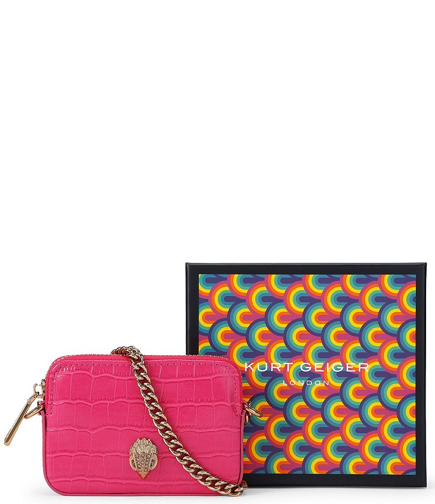 Kurt Geiger London Micro Kensington Camera Crossbody Bag - Bright Pink - view 12