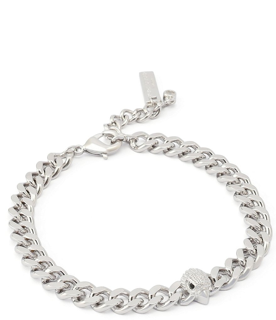 Kurt Geiger London Signature Eagle Chain Line Bracelet - Silver - view 2